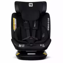 Aga Design Hamilton 360 I-Size Art.FR01 Diamond Black Vaikiška automobilinė kėdutė 0-36 kg