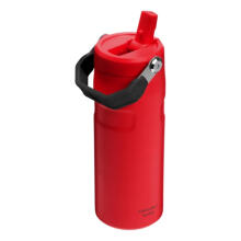 Termosas su šiaudeliu &bdquo;The IceFlow Bottle Flip Straw 2.0&ldquo; 0,47 l, tamsiai raudonas