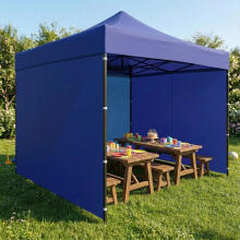 Garden event pavilion automatic pop-up tent, 3x3 m, blue, MultiGarden