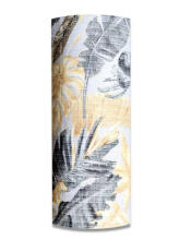 Diaper - 24762 - TETRA PRINT - EGA - MONSTERA  - GOLD/GREY - size 70x80 cm
