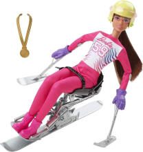 Lėlė - HCN30 - BARBIE - žiemos sportas - PARALIMPINIS SLIDININKAS