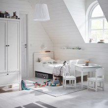 Made in Sweden, children’s table set, table + 2 chairs, Art. 401.538.59B