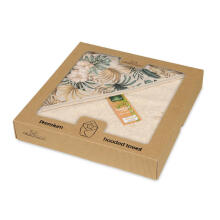 Maudymosi uždanga - TB0418-16 - BAMBUKAS - dydis 100x100 - BEIGE