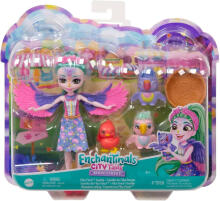 Lėlė - 04659 - ENCHANTIMALS - PAGRINDINĖ GATVĖ - FILIA FINCH - ŠEIMYNINIS PAPAGAILIS
