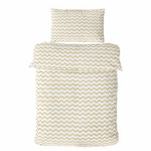 Užvalkalų komplektas - 2 vnt - 120x90, 40x60 - ZIGZAG - BEIGE