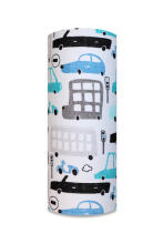Diaper - 26926 - TETRA PRINT - EGA - LUX -  SAMOCHODY - BLUE - size 70x80 cm