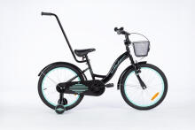 Dviratis - XXV - TOMABIKE 20" - PLATINUM - JUODAS / TURKIS
