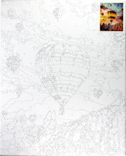 Paveikslas pagal numerius - 45575 - BALIONAI - dydis 40x50 cm