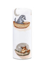 Kelnaitės - 29989 - TETRA PRINT - EGA - ANIMALS on the BOAT - PILKA - dydis 70x80 cm