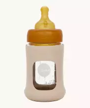 HEVEA 100% Natural Latex Bottle Nipple – ECO, VEGAN & Non-Toxic (3–24 months, 1 pcs) | Compatible with Standard Bottles (Medela, NUK, Bibs, Canpol) | Ultra Soft, Skin-Like Feel