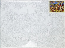 Paveikslas pagal numerius - 50937 - ŠUNYS - dydis 40x30 cm