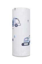 Sauskelnės - 30572 -TETRA DRUK - EGA - TRAKTORIUS IR KASAMAS - MĖLYNA - dydis 70x80 cm