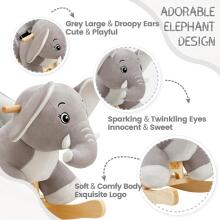 Rocking  Chair Elephant Art.285455 Soft rocking chair with back support