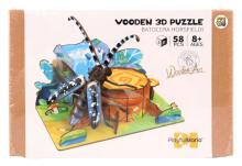 PUZZLE DREWNIANE CHRZĄSZCZ W LESIE