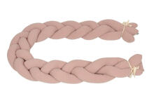 Bumper - BRAID - TB00441 / 12  - MUSLIN - DIRTY PINK - dydis 200 cm