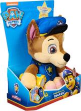 Paw Patrol Snuggle Up Pup  Chase Art.285881  Muzikinis pliušinis žaislas „Paw Patrol“ – prisiglausk šuniuką