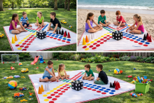 Bebe Basic Riču Raču Art.L101514001 Large classic game Richu-Rachu 2 x 2 m + bag