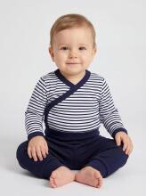 La Bebe™ Long-Sleeved Wrap Shirt for Newborn (1 pc), Art.024671, Size 56, 100% Cotton