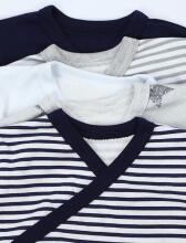 La Bebe™ Long-Sleeved Wrap Shirt for Newborn (1 pc), Art.024671, Size 56, 100% Cotton
