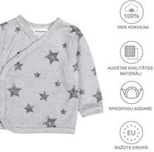 La Bebe™ Long-Sleeved Wrap Shirt for Newborn (1 pc), Art.024673, Size 56, 100% Cotton