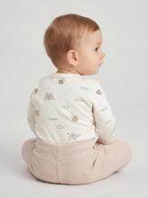 La Bebe™ Long-Sleeved Wrap Shirt for Newborn (1 pc), Art.024622, Size 56, 100% Cotton