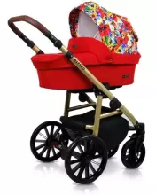Babylux Aspero Art.286109 Grey Flex Black Universal 3-in-1 stroller