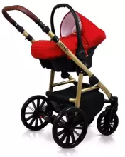 Babylux Aspero Art.286109 Grey Flex Black Universal 3-in-1 stroller