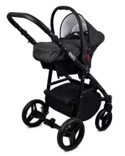 Babylux Axel Art.286129 Silver Universal 3-in-1 stroller