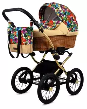 Babylux Classic Art.286132 Jungle Flowers vežimėlis 3 viename
