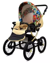Babylux Classic Art.286136 Olive Stars vežimėlis 3 viename