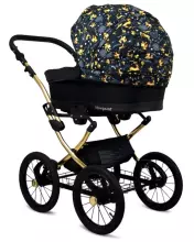 Babylux Margaret Gold Art.286151 Black Dots  Dots vežimėlis 3 viename
