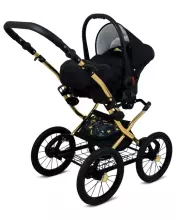Babylux Margaret Gold Art.286154 Gold Deer  Classic 3-in-1 baby stroller