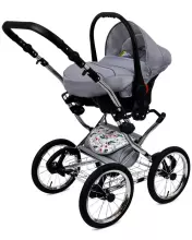 Babylux Margaret Exclusive Art.286178 Gold Grille vežimėlis 3 viename