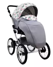Babylux Margaret Exclusive Art.286184 Pansies and Roses  Classic 3-in-1 baby stroller