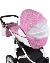 Babylux White Lux  Art.286335 Grey Marble Universal 3-in-1 stroller