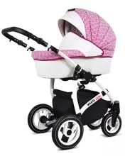 Babylux White Lux  Art.286335 Grey Marble Universal 3-in-1 stroller