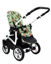 Babylux Tropical Art.286424 Gold and Black Universal 3-in-1 stroller