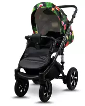 Babylux Sky Lark Art.286436 Grey Flex Green  Universal 3-in-1 stroller