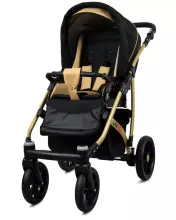 Babylux Largo Art.286475 Black Grey Universal 3-in-1 stroller