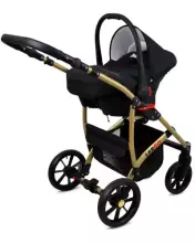 Babylux Largo Art.286480 Coffee Silver Universal 3-in-1 stroller