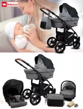 Babylux Optimal Art.286493 Black Flex  Universal 3-in-1 stroller