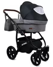 Babylux Optimal Art.286493 Black Flex  Universal 3-in-1 stroller