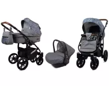 Babylux Optimal Art.286493 Black Flex  Universal 3-in-1 stroller