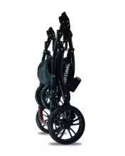 Babylux Optimal Art.286498 Grey Flex Black Universal 3-in-1 stroller