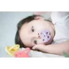 Hevea Natural Rubber Pacifier  Art.216121 Pale Butter Anatominis / ortopedinis latekso jaukas 3-36 mėn