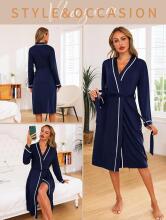 Italian Fashion Women Bathrobe Long Sleeve Art.286671 Wine Red  chalatas (chalatas) nėščioms moterims