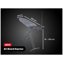 Lyginimo lenta Air Board Express M, juoda, 120x38cm