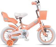 Glerc Kids Bike Wheels Collas 12'  Art.287138 Peach Vaikų dviratis su dviračiu