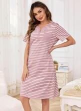 Italian Fashion Night Dress Art.287192 Pink  Nėščiųjų/žindymo naktinukai