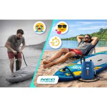 Elektrinė pompa SUP pripučiamam čiužiniui + 6 adapteriai 12V Neo-Sport NS-713